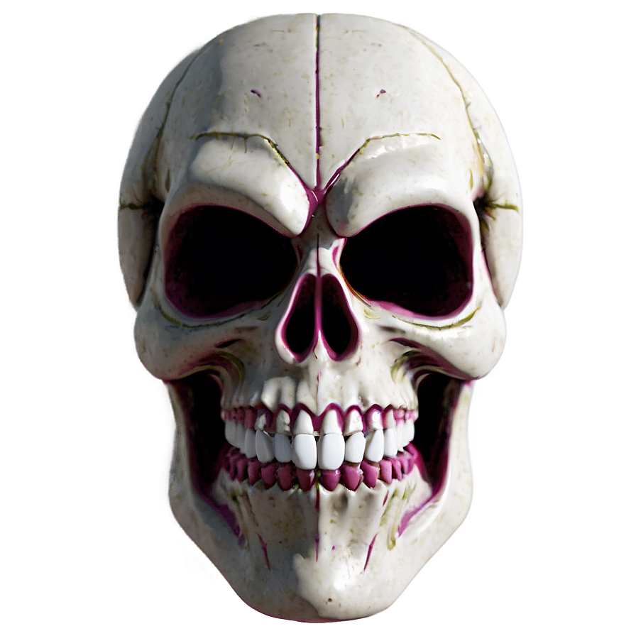Cartoon Skull Face Character Png Xat PNG image