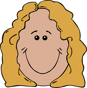 Cartoon Smiling Face Illustration PNG image