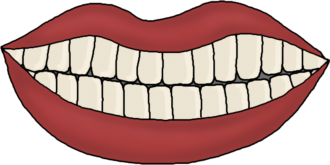 Cartoon Smiling Mouthwith Teeth PNG image