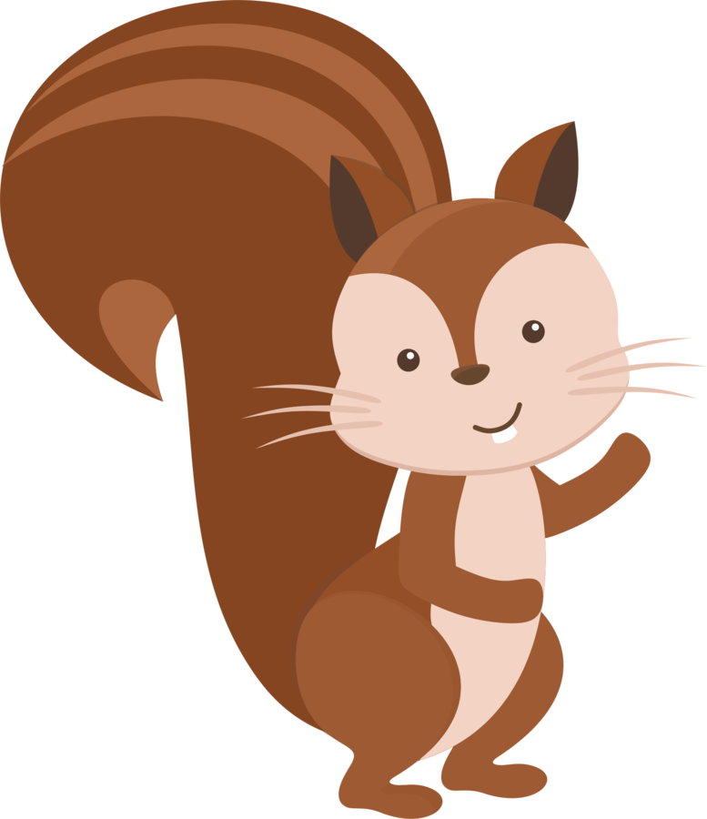 Cartoon Smiling Squirrel PNG image