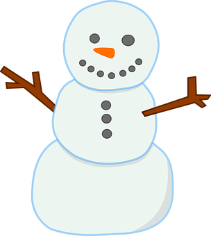 Cartoon Snowman Graphic PNG image