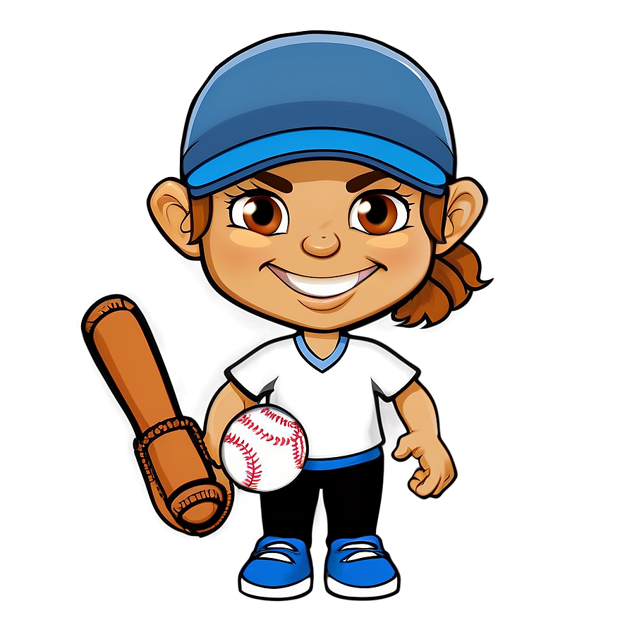 Cartoon Softball Clipart Png Nid90 PNG image