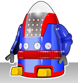 Cartoon Space Robot Vector PNG image