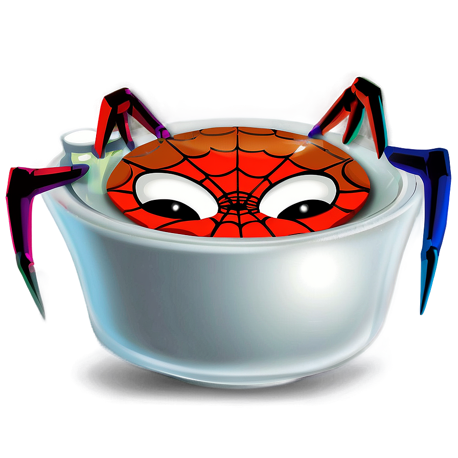 Cartoon Spider In Cup Png 06272024 PNG image