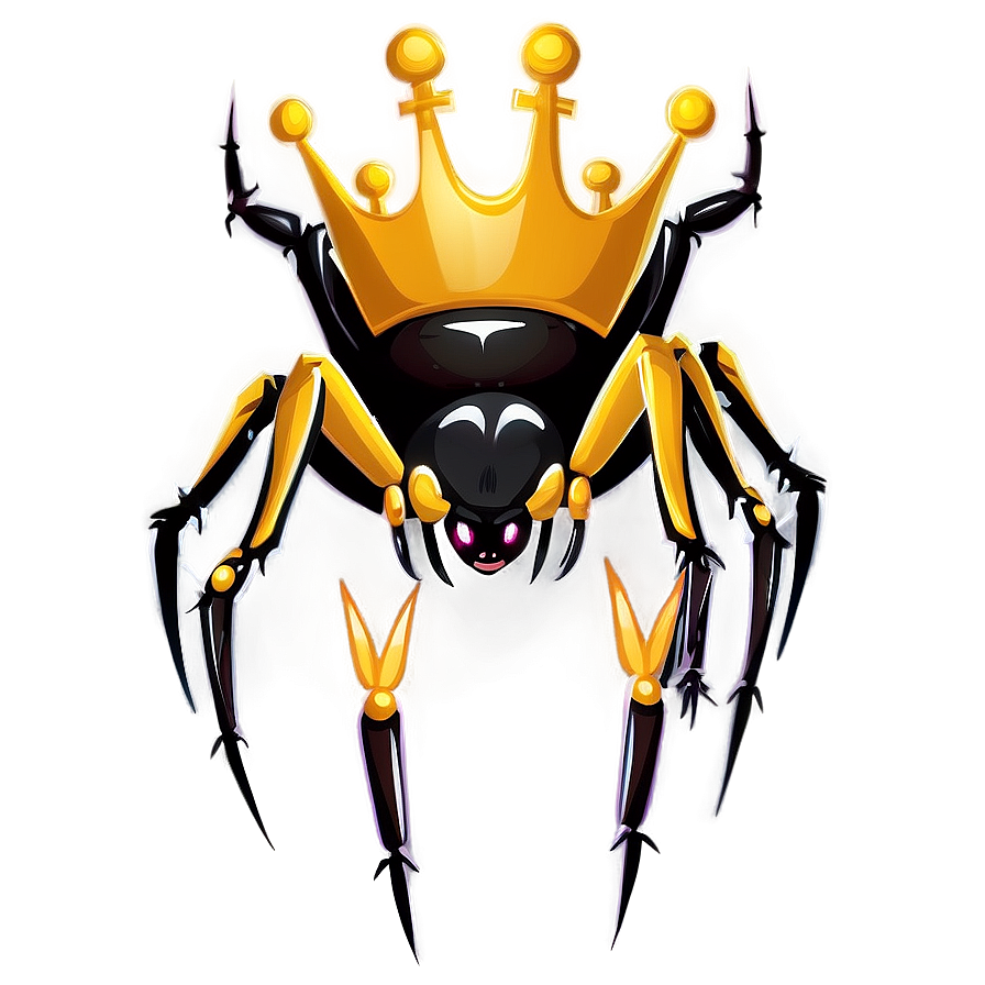 Cartoon Spider With Crown Png Ckt53 PNG image