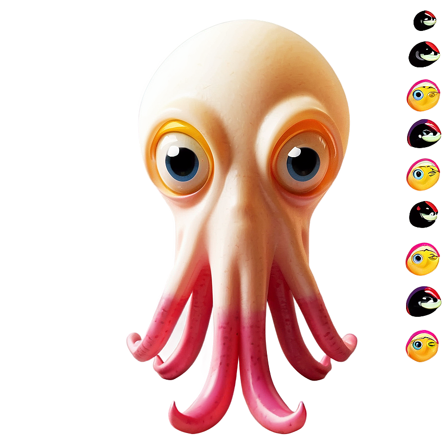 Cartoon Squid Character Png 47 PNG image