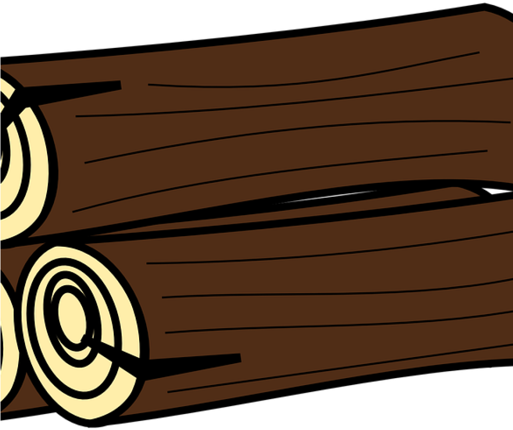 Cartoon Stacked Logs PNG image