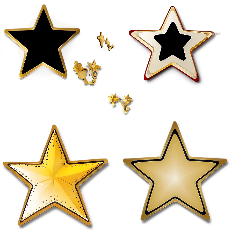 Cartoon Star Borders Png 13 PNG image