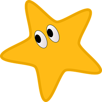 Cartoon Star Character PNG image