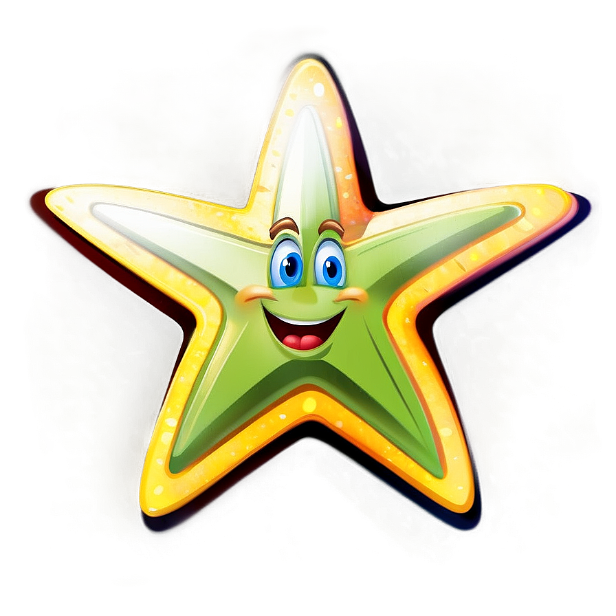 Cartoon Star D PNG image