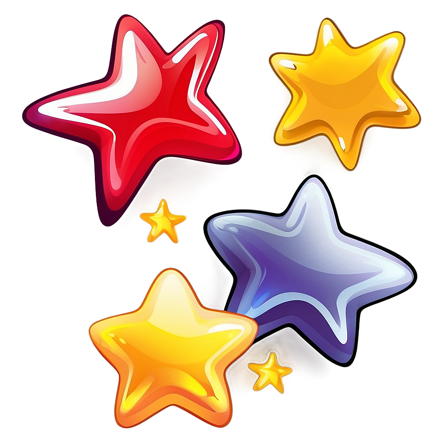 Cartoon Star Illustration Png 06132024 PNG image