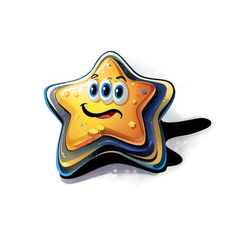 Cartoon Star Illustration Png Hol41 PNG image