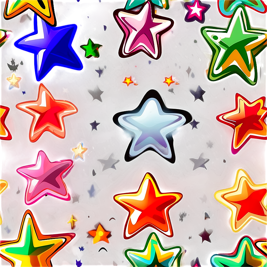 Cartoon Star Pattern Png 57 PNG image