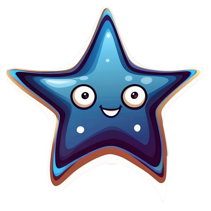 Cartoon Star Sticker Png Urw PNG image