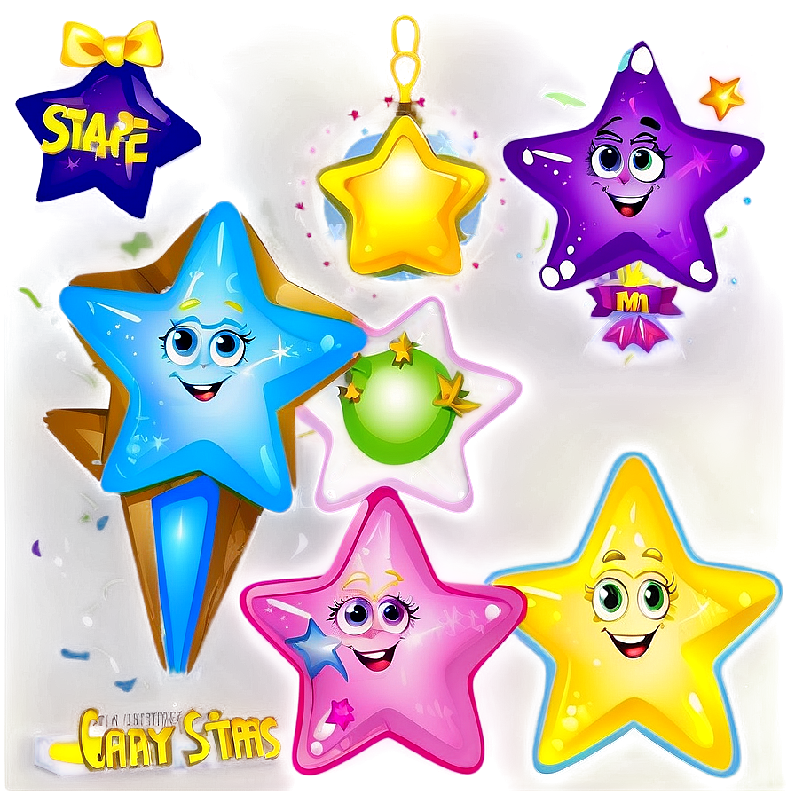 Cartoon Stars Transparent Png Lwj PNG image