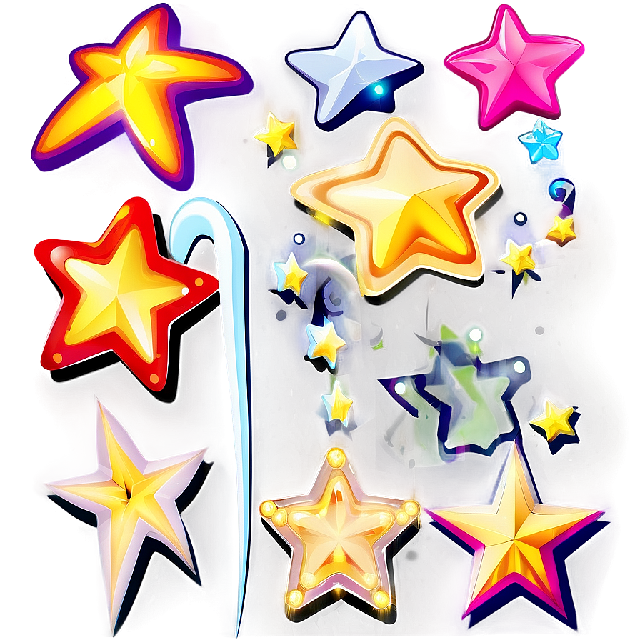 Cartoon Stars Transparent Png Vmu12 PNG image