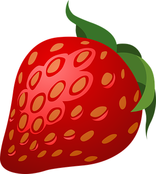 Cartoon Strawberry Graphic PNG image