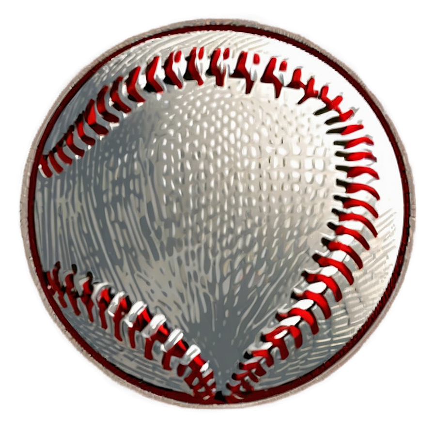 Cartoon Style Baseball Stitching Png 77 PNG image