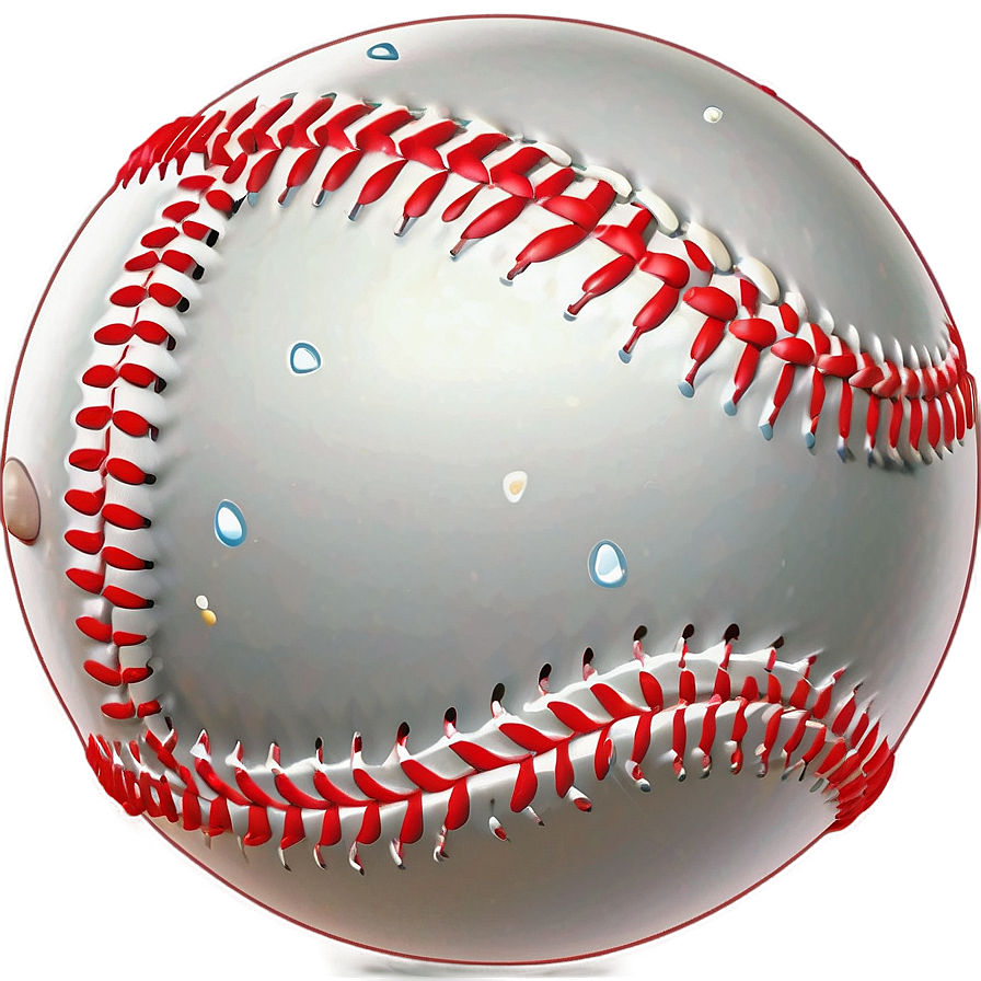 Cartoon Style Baseball Stitching Png Ceb PNG image