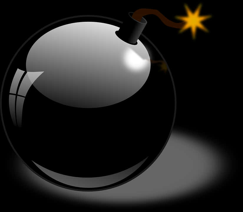 Cartoon Style Classic Bomb PNG image