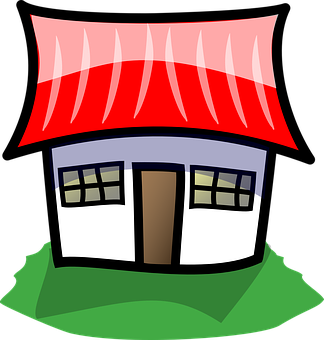 Cartoon Style Colorful House PNG image