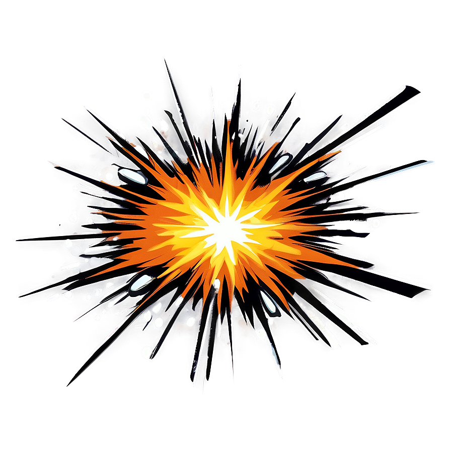 Cartoon Style Explosion Graphic Png 64 PNG image