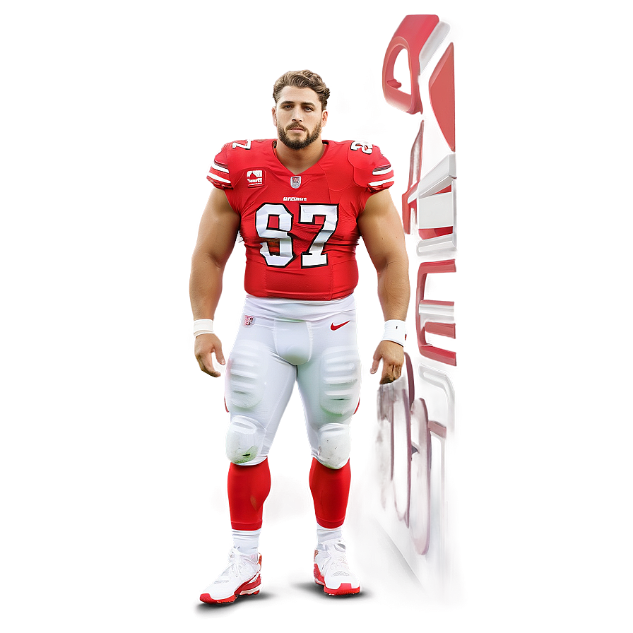 Cartoon Style Nick Bosa Png 4 PNG image