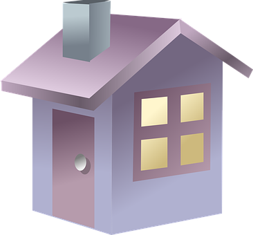 Cartoon Style Simple House PNG image