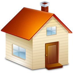 Cartoon Style Single Home Icon PNG image