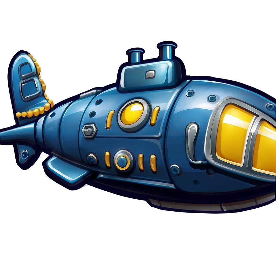 Cartoon Submarine Graphic Png 81 PNG image