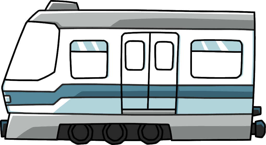 Cartoon Subway Train Illustration PNG image