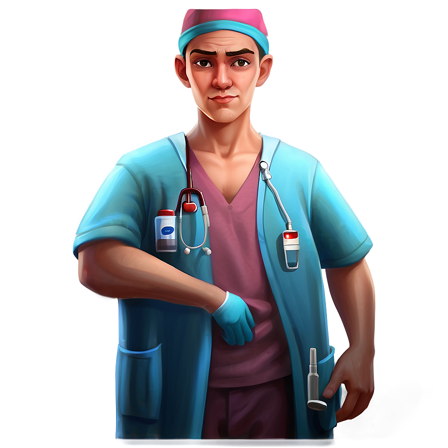 Cartoon Surgeon Doctor Png 40 PNG image