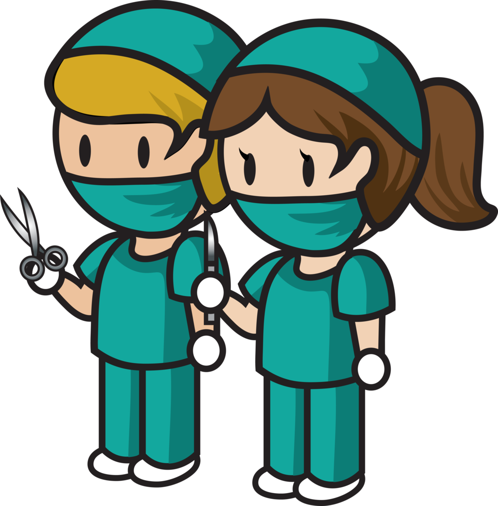 Cartoon Surgeonsin Scrubs.png PNG image
