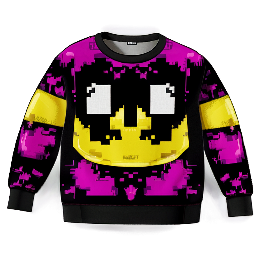 Cartoon Sweater Print Png Lal PNG image