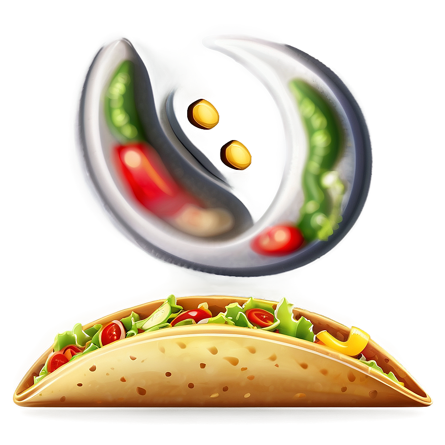 Cartoon Taco Clipart Png 06262024 PNG image