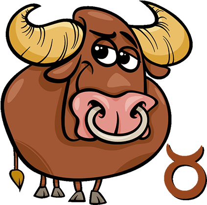 Cartoon Taurus Bull Character PNG image