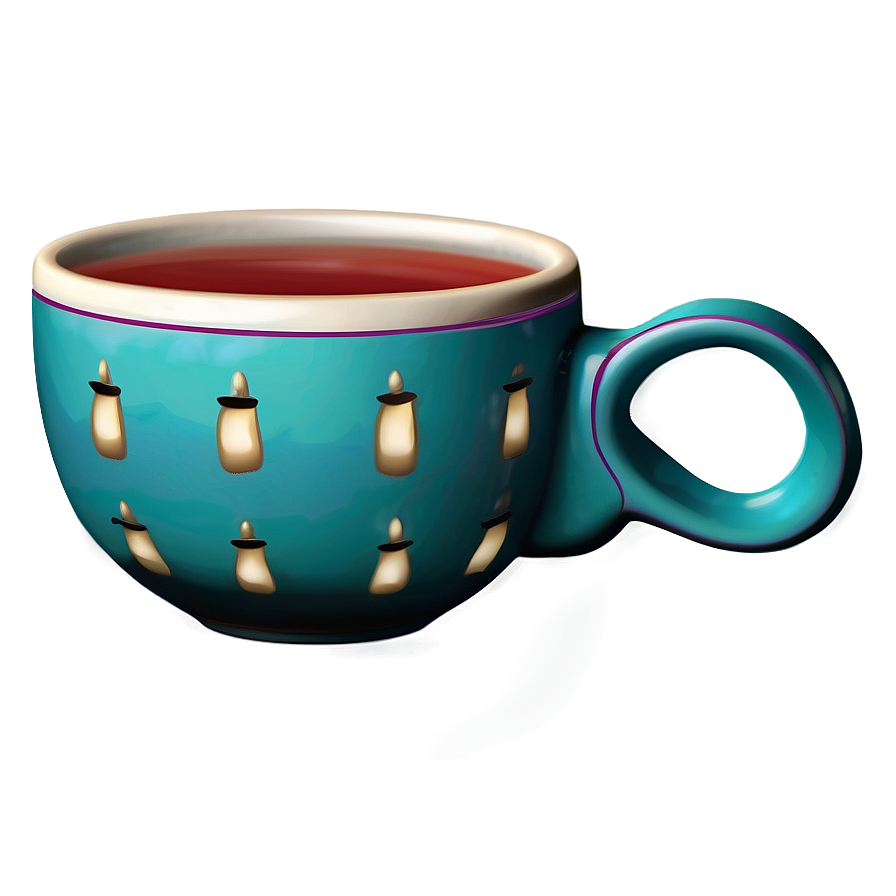 Cartoon Tea Cup Fun Png 2 PNG image