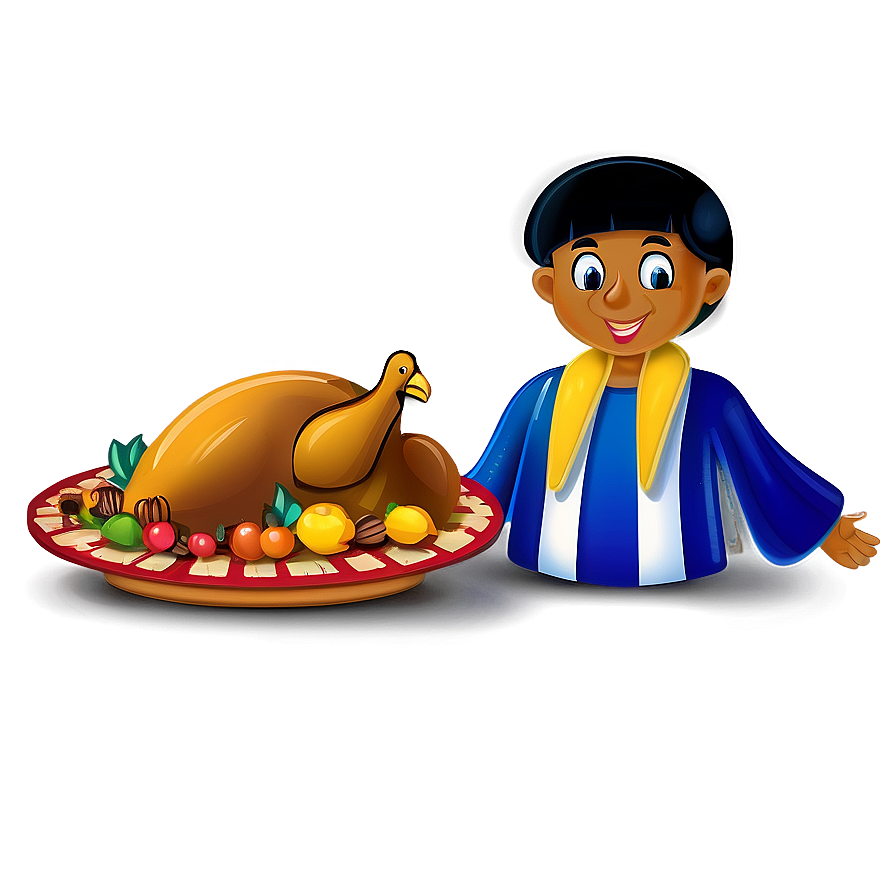 Cartoon Thanksgiving Border Png 06202024 PNG image