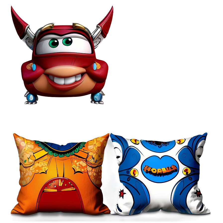 Cartoon Throw Pillows Png Qyv43 PNG image