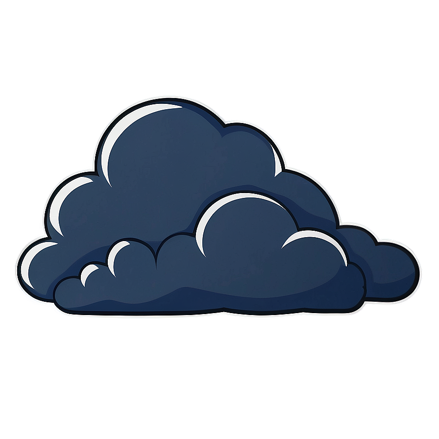 Cartoon Thunder Cloud Png Lrx11 PNG image