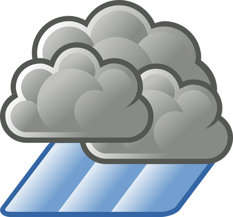 Cartoon Thunderstorm Clouds PNG image