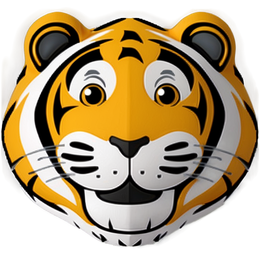 Cartoon Tiger Face Smile Png Ici6 PNG image