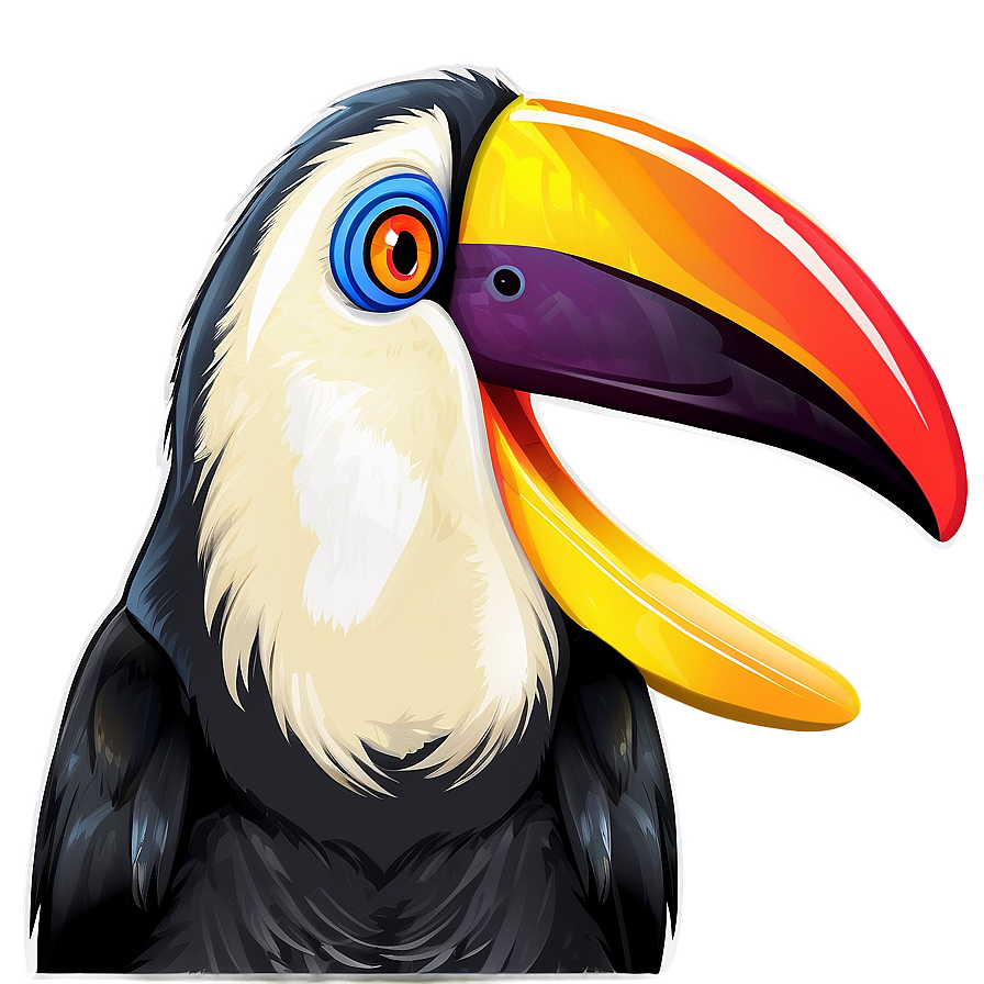 Cartoon Toucan Character Png 06112024 PNG image