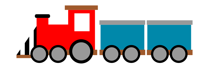 Cartoon Train Illustration PNG image