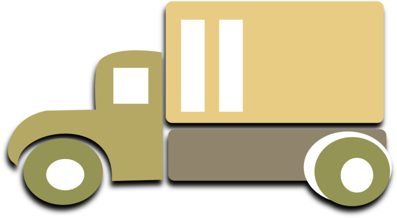 Cartoon Transport Truck Vector PNG image