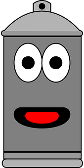 Cartoon Trash Can Character PNG image