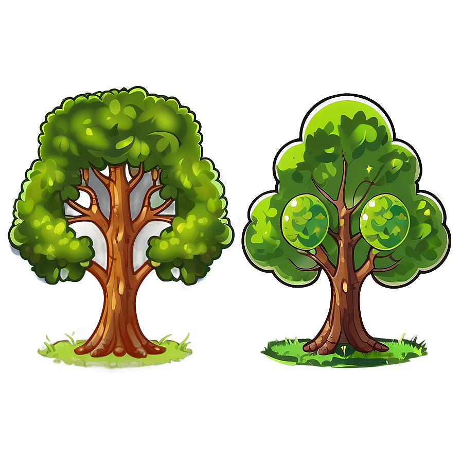 Cartoon Tree Elevation Png 28 PNG image