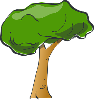 Cartoon_ Tree_ Graphic PNG image