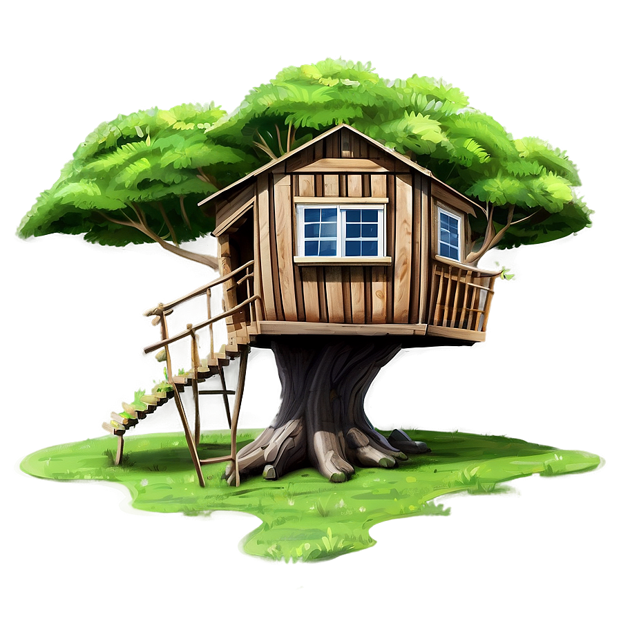 Cartoon Tree House Png 11 PNG image