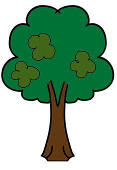 Cartoon Tree Simple Illustration PNG image